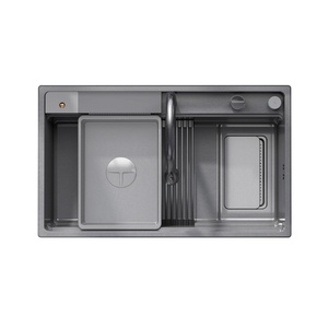 Design <span class=keywords><strong>unico</strong></span> moderno a pioggia rubinetto a cascata 304 in acciaio inox funzionale tazza <span class=keywords><strong>lavabo</strong></span> lavello <span class=keywords><strong>cucina</strong></span> con rubinetto - Product Image 3