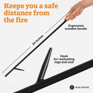 Feu de camp long en métal Offres Spéciales Cheminée à <span class=keywords><strong>bois</strong></span> d'extérieur Poker - Product Image 2