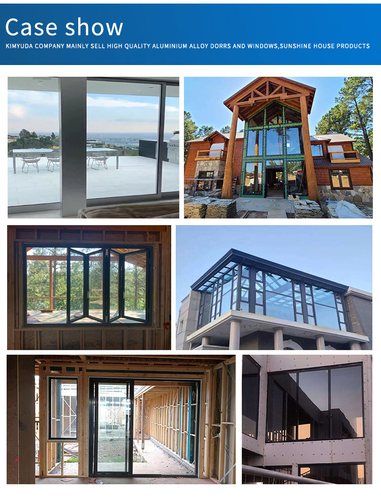 1.0mm Aluminium Casement Window Santa Carolina Thermal Break Inner Open