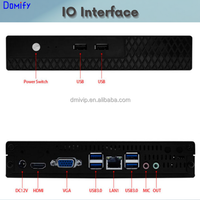 Boîtier de bureau HTPC ultra-fin personnalisé en usine, châssis métallique mince, boîtier PC Mini ITX avec support mural VESA G02-T35 en stock