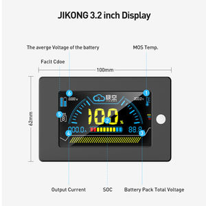 Accesorios para Baterías JIKONG JKBMS para Paquete de Baterías LiFePO4 Li-ion con Pantalla LCD de <span class=keywords><strong>3</strong></span>.2 Pulgadas - Product Image 2