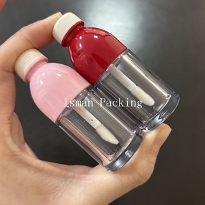ISMAN Botol Minuman Lucu Bentuk Botol Coke Tabung <span class=keywords><strong>Lip</strong></span> <span class=keywords><strong>Gloss</strong></span> Pink Merah Bentuk Soda Wadah Kosong Harga Pabrik Grosir Terbaik - Product Image 4