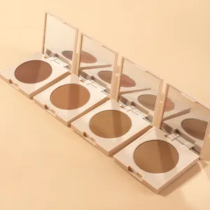 Vegan 4 màu sắc talc-miễn phí mượt mịn ép bột Bronzer biểu tượng tùy chỉnh Bronzer Palette tự nhiên Matte đường viền Palette - Product Image 6