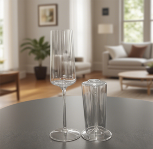 Copas de champán desmontables con tapa PET sin BPA de grado alimenticio Premium, multiusos inastillables para escenas versátiles - Product Image 3