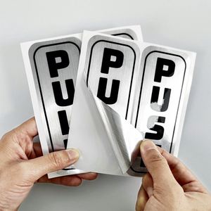Pegatinas Personalizadas para Ventanas, Resistentes al Agua, a los Rayos UV y a Desgarros, con Acabado Plateado, Impresión CMYK/Pantone, Adhesivo Fuerte, para Empresas y Marcas - Product Image 4