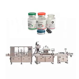 Professional manufacturer 10ml vial filling machine injection bottle filling stoppering capping machine