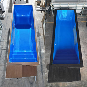 Piscines mobiles extérieures en conteneurs maritimes 20ft 40ft avec fenêtre en verre et piscine en fibre de verre - Product Image 4