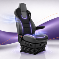 Asiento del conductor YTSQ01E con amortiguación de airbag y protección contra impactos