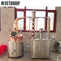 Machine de distillation en pot de cuivre multifonctionnelle 150L pour la distillation du whisky Brandy Gin Vodka et des huiles essentielles