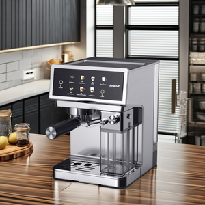 20Bar 1.6L 1300W Semi-Automatic Espresso <b>Coffee</b> Machine Milk Container Digital Touch Screen Stainless Steel Body Hotel 1.6L Stai - Product Image 6