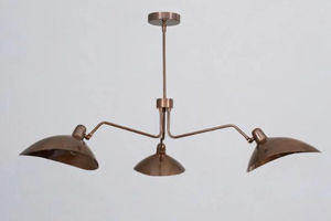 โคมไฟระย้า LED ทองเหลืองดิบ สไตล์มิดเซ็นจูรี่โมเดิร์น แขนโค้ง 3 ดวง ทำมือ รูปทรงสปุตนิก สำหรับบ้านและสำนักงาน - Product Image 6