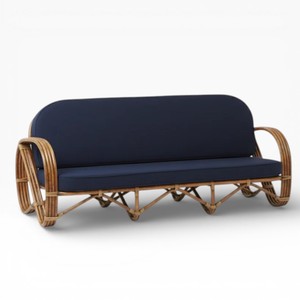 Coastal Style Wicker <b>Rattan</b> <b>Sofa</b> Lounge Chair Handmade Natural <b>Rattan</b> Seating <b>Sofa</b> Indoor Outdoor Furniture - Product Image 3