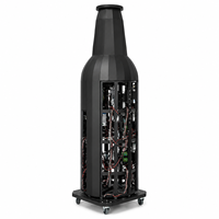 Affichage numérique et écrans publicitaires en forme de bière avec écran LED flexible spécial de forme cylindrique P2 pour intérieur