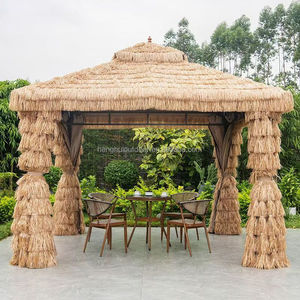 Gazebos <span class=keywords><strong>de</strong></span> canopée imperméables résistants aux UV pour pergola <span class=keywords><strong>de</strong></span> loisirs robuste <span class=keywords><strong>pavillon</strong></span> <span class=keywords><strong>de</strong></span> chaume en paille d'extérieur - Product Image 5