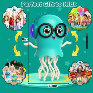 Juguete de Medusa Bailarina HUIYE con Tentáculos Inteligentes, Juguete de Pulpo, Medusa, Calamar para el Tiempo Boca Abajo con Luz LED y Música Dinámica - Product Image 5