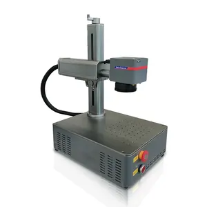 Hete Verkoop 30W 50W 100W Desktop Split Draagbare Fiber Laser Machine Sieraden Metalen Ring Lasermarkering Machine Gravure Machine