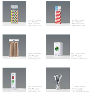 Compostable phân hủy sinh học dùng một lần uốn cong uống giấy ống hút cho cắm trại - Product Image 5