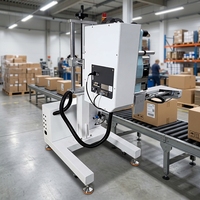 Système d'étiquetage intégré ultra-compact, imprimante d'étiquettes à transfert thermique, applicateur d'étiquettes automatique