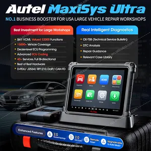 Autel Maxisys Ultra ECU Programação 5in1 VCMI Osciloscópio automotivo do altar OBD2 Scanner Ferramentas de diagnóstico do carro Maxisys Ultra
