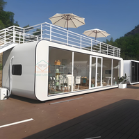 Maisons de conteneur détachables de capsule modulaire préfabriquée en acier moderne de luxe à assemblage rapide de cabine Apple pour hôtel de villégiature/bureau à domicile