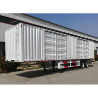 Camion remorque pour transport d'animal de compagnie, triple essieu de 40 tonnes, conteneur de 40 pieds, deuxième main de Van, boîte de rangement, pour boissons en vrac