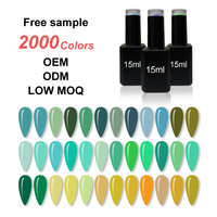 Guangzhou Fabrication 15ml Gel Nail Colors Gel Marques de vernis à ongles pour salon de manucure
