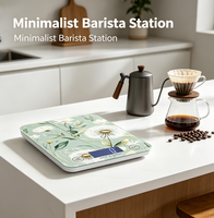 Balance de cuisine numérique personnalisée POD, balance alimentaire en verre personnalisée pour la pâtisserie, cadeau promotionnel
