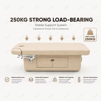 Nouveau design, lit de beauté électrique ergonomique de luxe, chaise de salon, table de soin du visage moderne, canapé de massage pour mobilier de spa et de salon