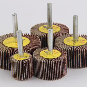 Cabezal Abrasivo Cilíndrico con Impulsor y Rueda de Láminas Montado en Eje para Tareas de Pulido - Product Image 4