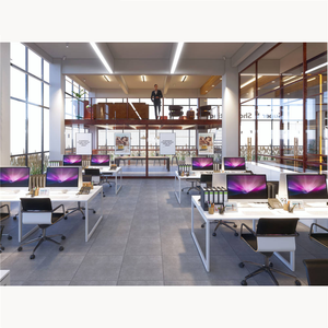 One-stop Service Modern Office Interior Decoration Design Service Customized Company Furniture <b>Desk</b> <b>Table</b> Chair Door for Office - Product Image 1