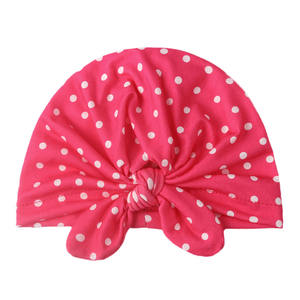 Venta caliente barato bebé turbante sombrero al por mayor punto impresión turbante gorra <span class=keywords><strong>para</strong></span> bebés bebé turbante diadema - Product Image 4