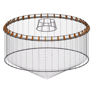 Cage à poissons flottante pour aquaculture, structure en HDPE et acier durable, pièges, fonction de divertissement, taille personnalisée - Product Image 5