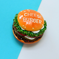 Aimants 3D de réfrigérateur pour aliments de simulation créative Cône sucré Cuisse de poulet frite Hamburger Décoration magnétique Aimant de réfrigérateur personnalisé