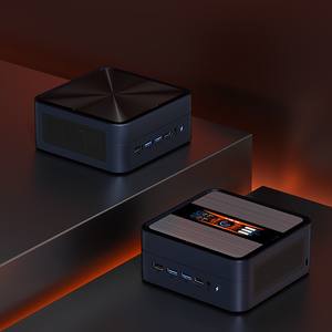 Mini PC <span class=keywords><strong>AMD</strong></span> <span class=keywords><strong>Ryzen</strong></span> 7 7735HS 7840HS 8745HS 2* DDR5 32 Go NVMe Double LAN 2.5G 2* HDMI DP WiFi6 BT5.2 4K Quatre Écrans PC de Jeu IA - Product Image 2