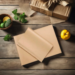 กระดาษห่ออาหารแบบกำหนดเอง 35 กรัม เป็นมิตรกับสิ่งแวดล้อม ทนความร้อน กันน้ำ เกรดปลอดภัยสำหรับอาหาร ป้องกันคราบไขมัน สำหรับเบอร์เกอร์ พิซซ่า - Product Image 1