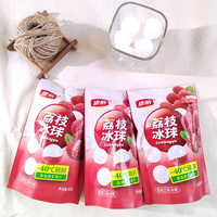 Vente directe du fabricant Kangyi : Boules de glace aux fruits saveur litchi 80g