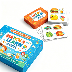 Jeu de société éducatif personnalisé, cartes flash cognitives sur l'alphabet, jouet éducatif, jeu de cartes interactif parent-enfant pour les tout-petits et les enfants - Product Image 4