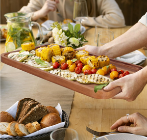 Hình chữ nhật Keo Gỗ phòng tắm lưu trữ Tray đối với đồ trang sức, đồ ăn nhẹ, linh tinh các mặt hàng, và đồ uống - Product Image 4