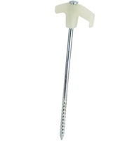 56842 # Glow in the Dark Steel Rock Tent Stake Clou Vis Tente Pegs pour les activités de plein air et le camping
