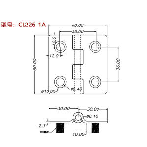 ルーズカードキャビネットロックCL226キャビネットドアヒンジ<span class=keywords><strong>50</strong></span>_<span class=keywords><strong>50</strong></span>ヒンジ装置ステンレス鋼ヒンジカスタム処理 - Product Image 6