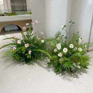 High-end Artificial Green Plants Landscape <strong>Floral</strong> Arrangements for Shop Window Display Wedding Decorations - Product Image 1