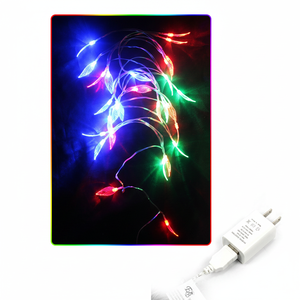 197 LED <b>Light</b> <b>Leaf</b> Christmas <b>Lights</b> with USB Charging 5M String of 36 PCs/Carton - Product Image 2