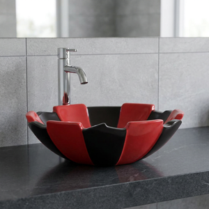 Lavabo de salle de bain en céramique de forme carrée avec un design moderne, écologique et résistant à l'eau - Product Image 2
