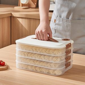 Contenedor de Almacenamiento de Alimentos Apilable de 5 Capas con Temporizador, para Congelar Dumplings, Accesorios de Cocina - Product Image 3