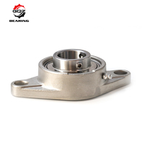 SSUCF205 Palier à semelle ovale en acier inoxydable à 2 goujons, alésage 25 mm, pour machines alimentaires, marines et agricoles
