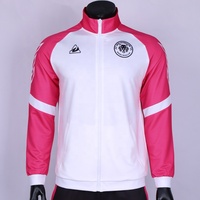 Logo personnalisé de haute qualité Nom Équipe Formation Échauffement Football Manteau Veste À Manches Longues Hommes Football Club Marque Survêtements Ensembles