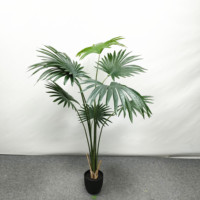 Décoration intérieure tropicale, ornements de jardin, palmier artificiel de Californie en pot, plante verte en plastique, écologique, Halloween, Nouvel An