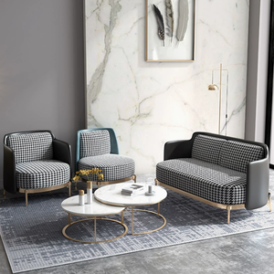 Trendy Hot Selling Light Luxury Sofa Chair Nordic Living Room Simple Modern Apartment Fabric Arm Chair Designer Leisure Chair - Product Image 1