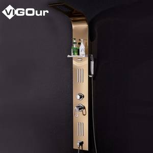 Ensemble <span class=keywords><strong>de</strong></span> douche à large diffusion avec mitigeur <span class=keywords><strong>de</strong></span> douche à haute pression, robinet <span class=keywords><strong>de</strong></span> douche <span class=keywords><strong>de</strong></span> <span class=keywords><strong>salle</strong></span> <span class=keywords><strong>de</strong></span> <span class=keywords><strong>bain</strong></span> en acier inoxydable 304 - Product Image 5