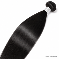 Extensions de cheveux humains brésiliens bouclés 12A, vierges non traités, noirs naturels, en trame, style birman